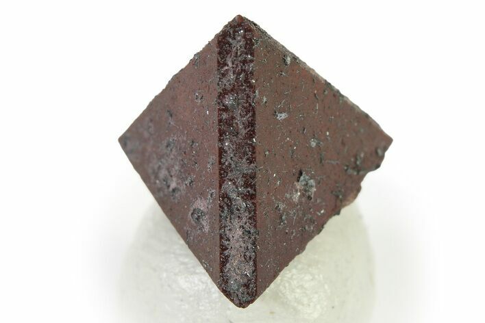 Red-Brown Tetrahedral Zunyite Crystal w/ Hematite - Iran #317121